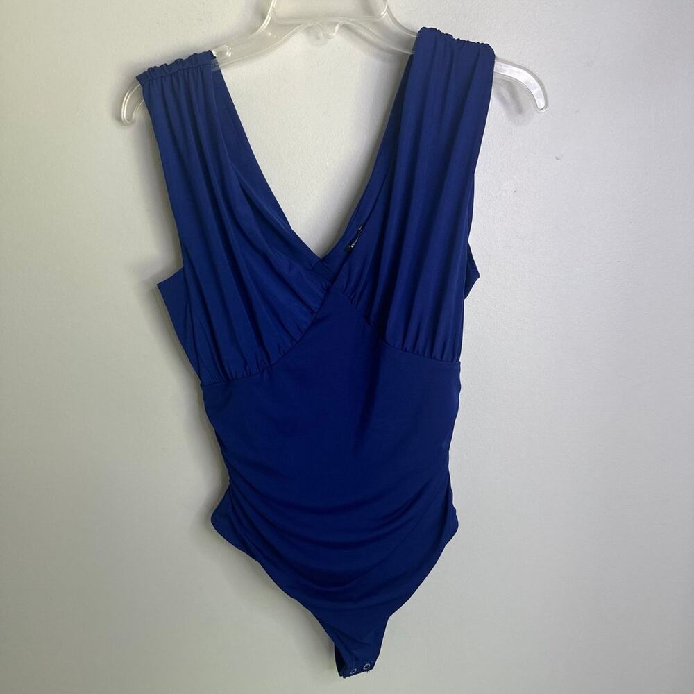 Express Body Contour Women’s Medium, Royal Blue Bodysuit